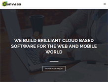 Tablet Screenshot of canvass.in